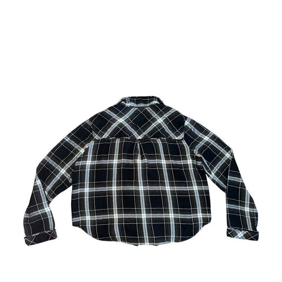 Rails Kellen Womens Long Sleeve Soft PJ Button Down Kalamata Black Size S - Picture 6 of 7